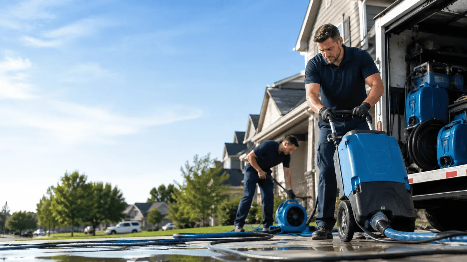Dehumidification being performed in Balsam Grove, NC